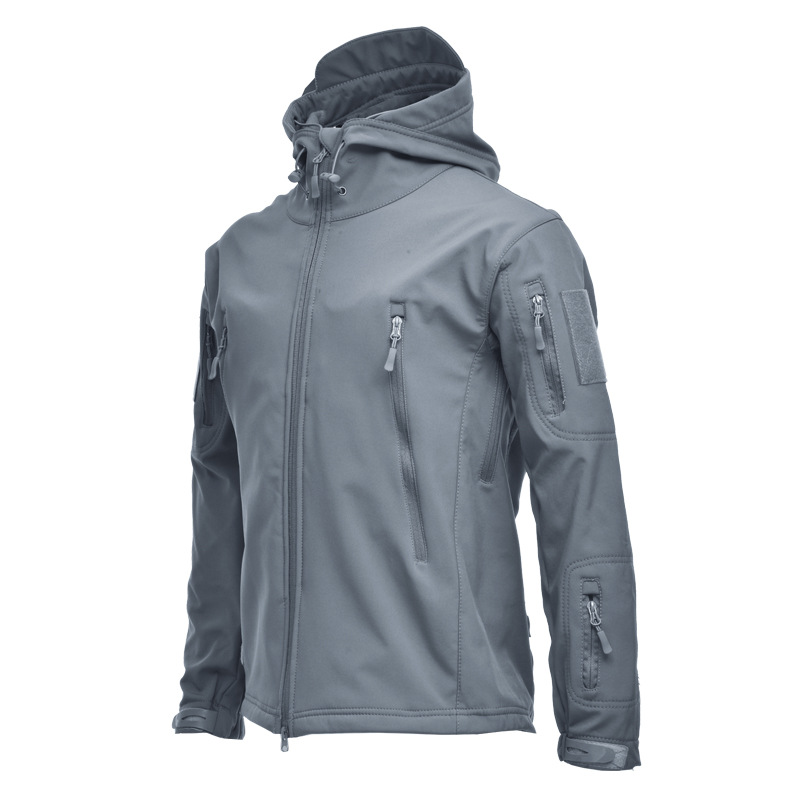Windbreak Shell Jacket - 5XL 6XL Jaket Bertudung Musim Dingin