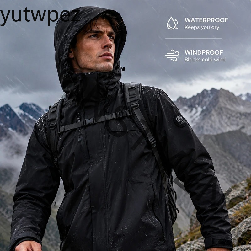 Windbreak Shell Jacket - Jaket Pria Ukuran Besar Anti Air,