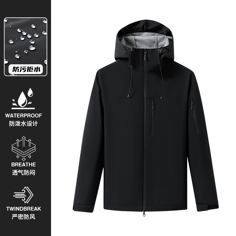 Windbreak Shell Jacket - Jaket Olahraga Soft-shell Anti Angin untuk