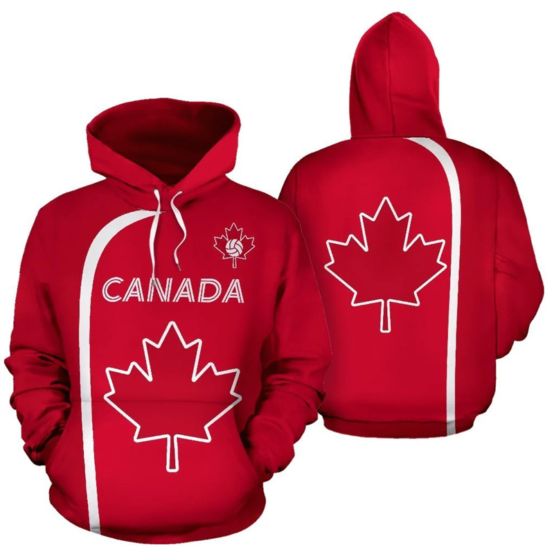 Street Fashion Canada - Hoodie Kanada Pria Wanita, Hoodie cetakan