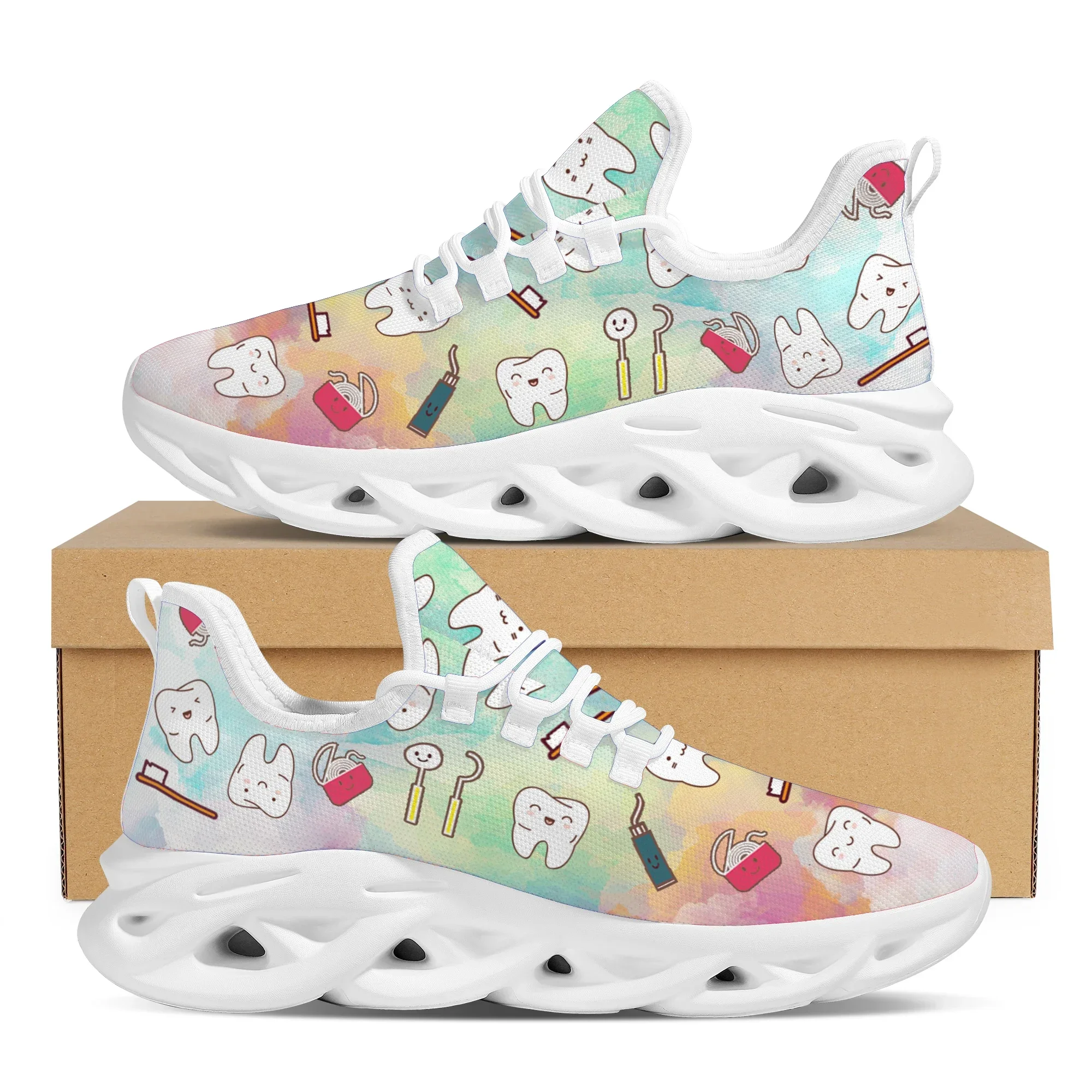 Street Fashion Youth - Sepatu Flat Wanita Motif Manga Peralatan