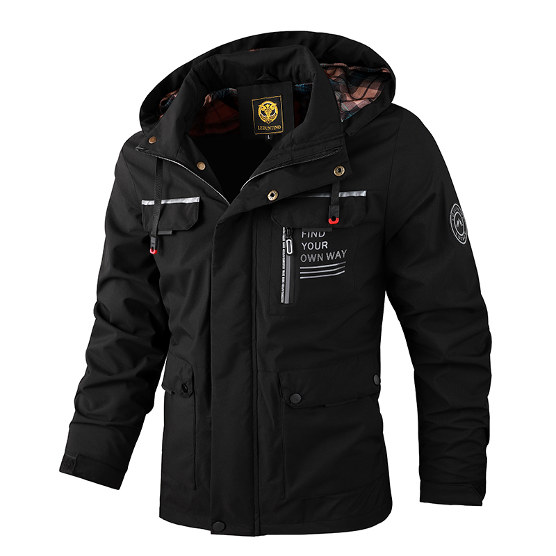 Jaket bertudung kasual pria, t - Windbreak Shell Jacket ulasan dan harga