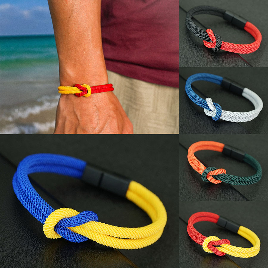 Gelang Tali Pria 5 Gaya Simpul - Street Fashion Of Milan ulasan dan harga