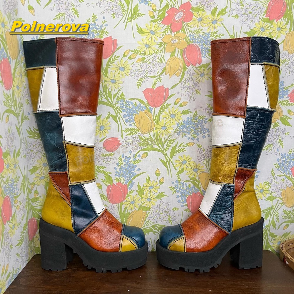 Sepatu Boots Kulit Wanita Retr - Street Fashion Vintage ulasan dan harga