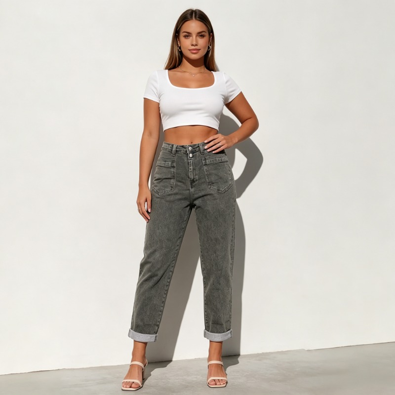 Celana Jeans Wanita Ukuran Bes - Street Fashion American ulasan dan harga