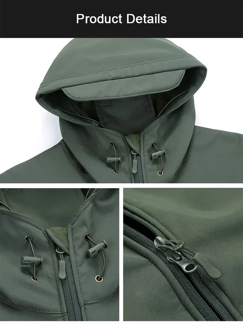 5XL 6XL Jaket Bertudung Musim  - Windbreak Shell Jacket ulasan dan harga