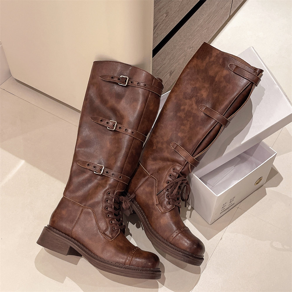 Sepatu Bot Setinggi Lutut Wani - Street Fashion Vintage ulasan dan harga