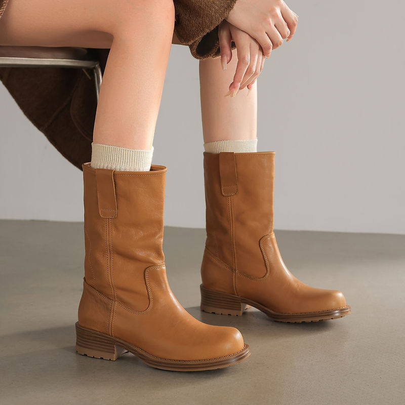 Sepatu Boots Wanita Kulit Sapi - Street Fashion Rome 2026 ulasan dan harga
