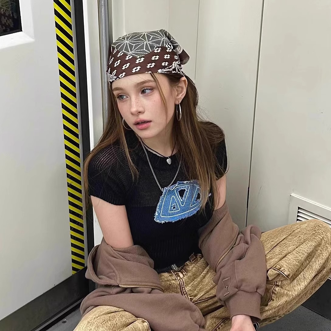 Hiasan Ikat Kepala Gaya Amerik - Street Fashion American ulasan dan harga