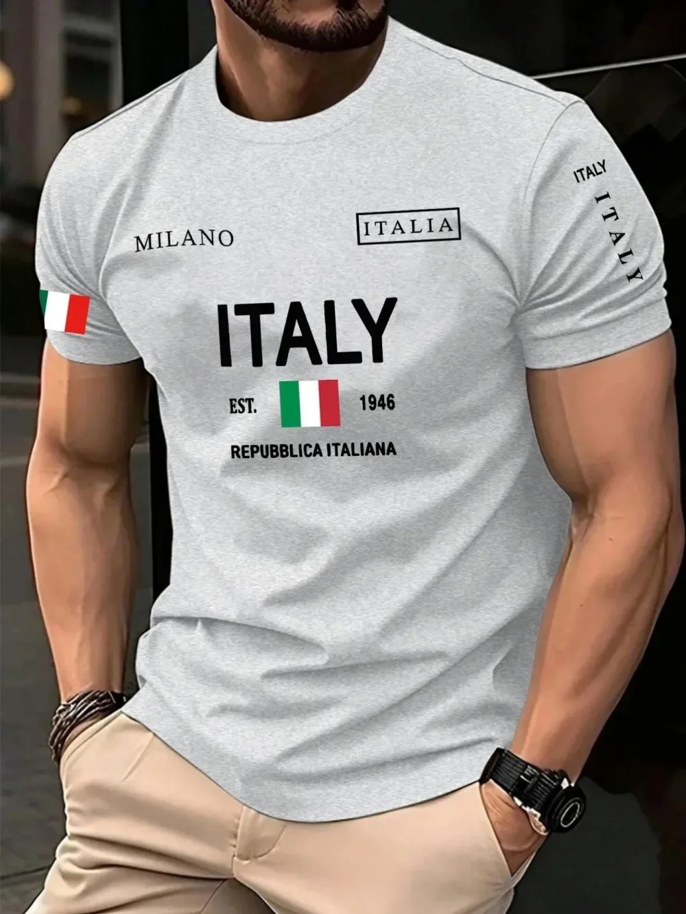 Tren Mode Amerika Eropa Kaus P - Street Fashion Of Milan ulasan dan harga