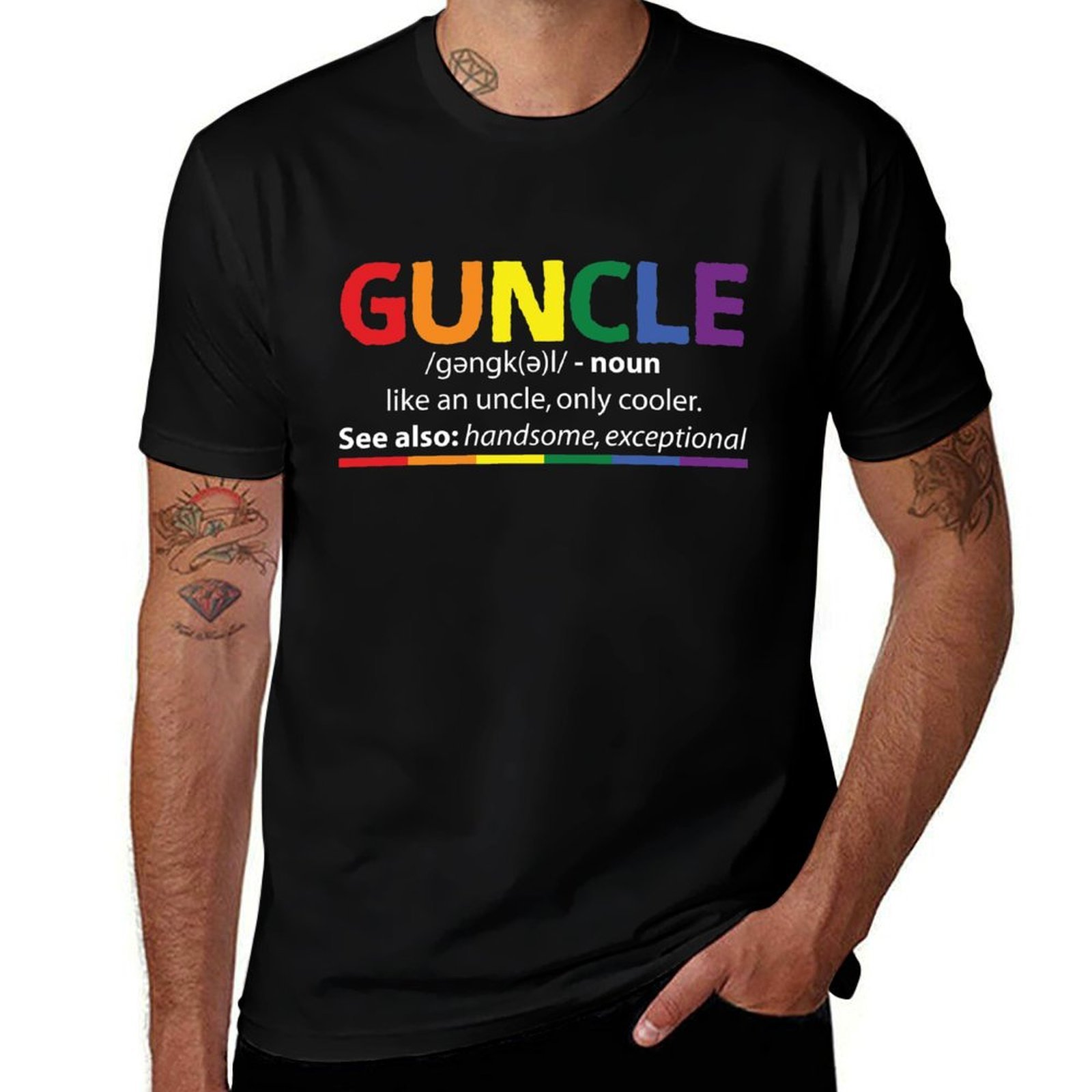 Guncle - Kaos Definisi Paman L - Street Fashion Definition ulasan dan harga