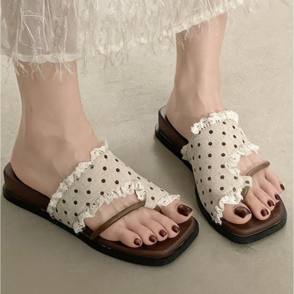 Sandal Wanita Motif Polkadot M - Street Fashion Rome 2026 ulasan dan harga