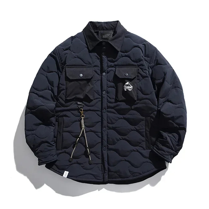 Jaket katun Vintage mantel kar - Street Fashion Erkek ulasan dan harga