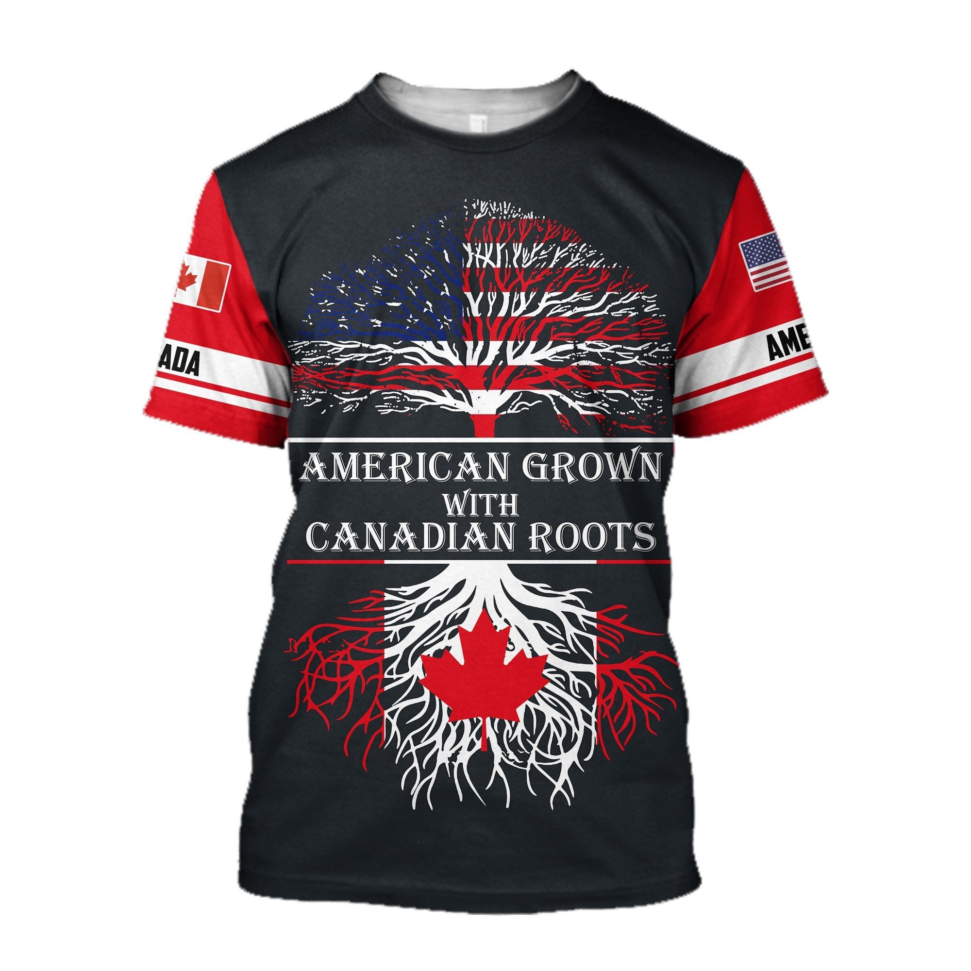 Kaus Pria gambar bendera Kanad - Street Fashion Canada ulasan dan harga