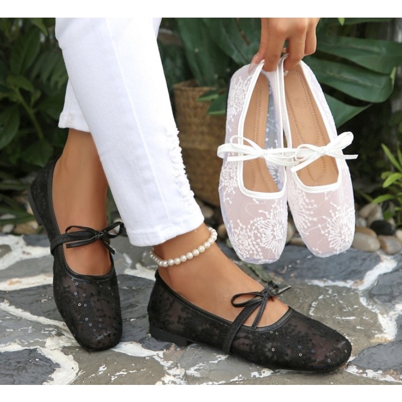 Sepatu Mary Jane Wanita Renda  - Street Fashion Rome 2026 ulasan dan harga