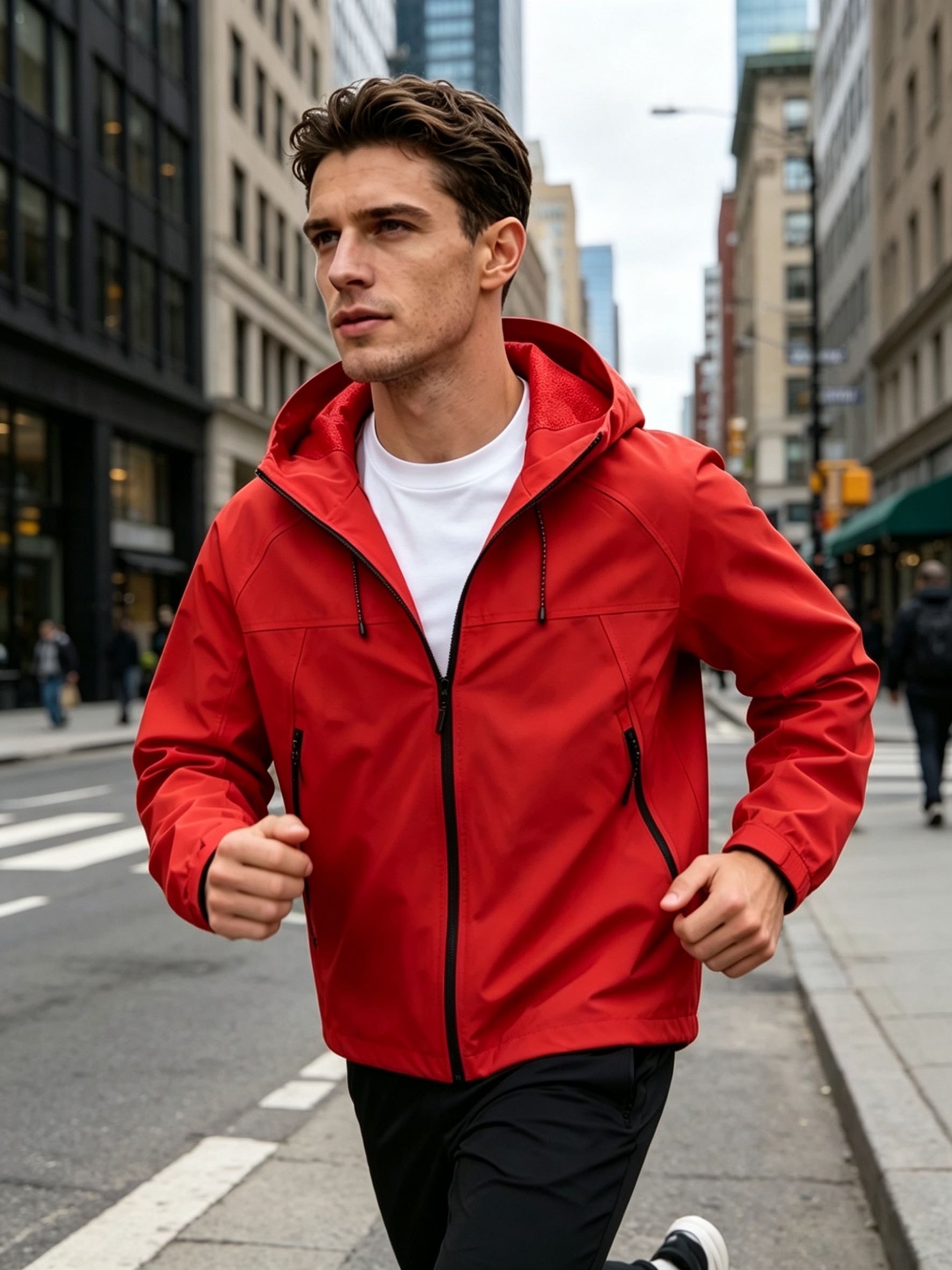 Pakaian Ringan Pria Jaket Angi - Windbreak Shell Jacket ulasan dan harga