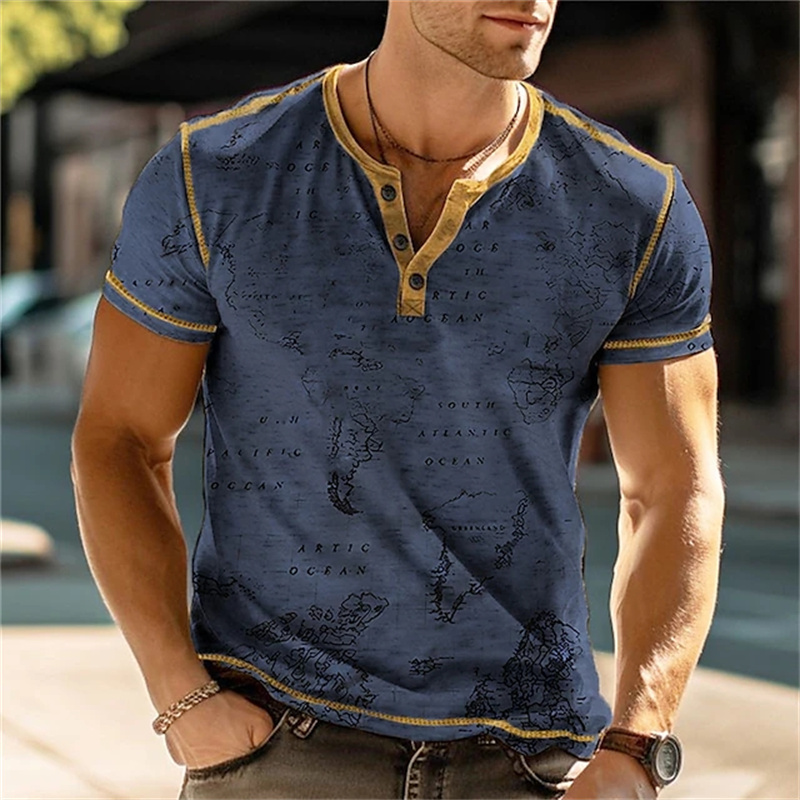 Kaos Henry Pria Lucu dengan Ce - Street Fashion Vintage ulasan dan harga