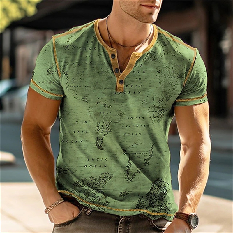 Kaos Henry Pria Lucu dengan Ce - Street Fashion Vintage ulasan dan harga