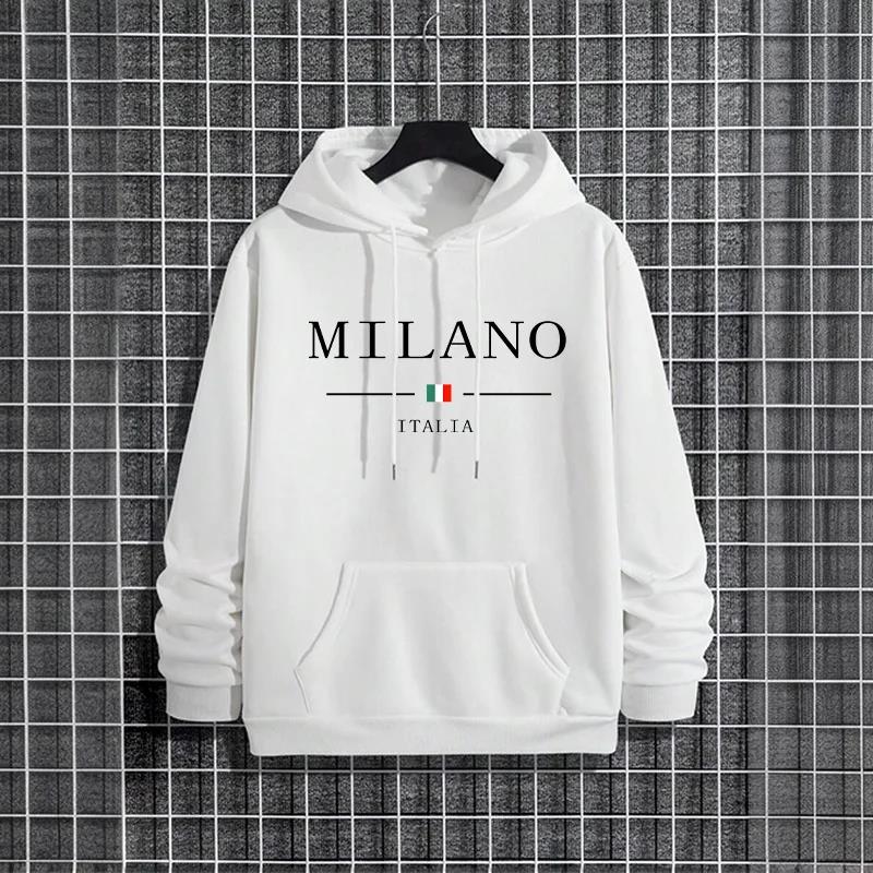 Hoodie Pria Fashion Milan Ital - Street Fashion Of Milan ulasan dan harga