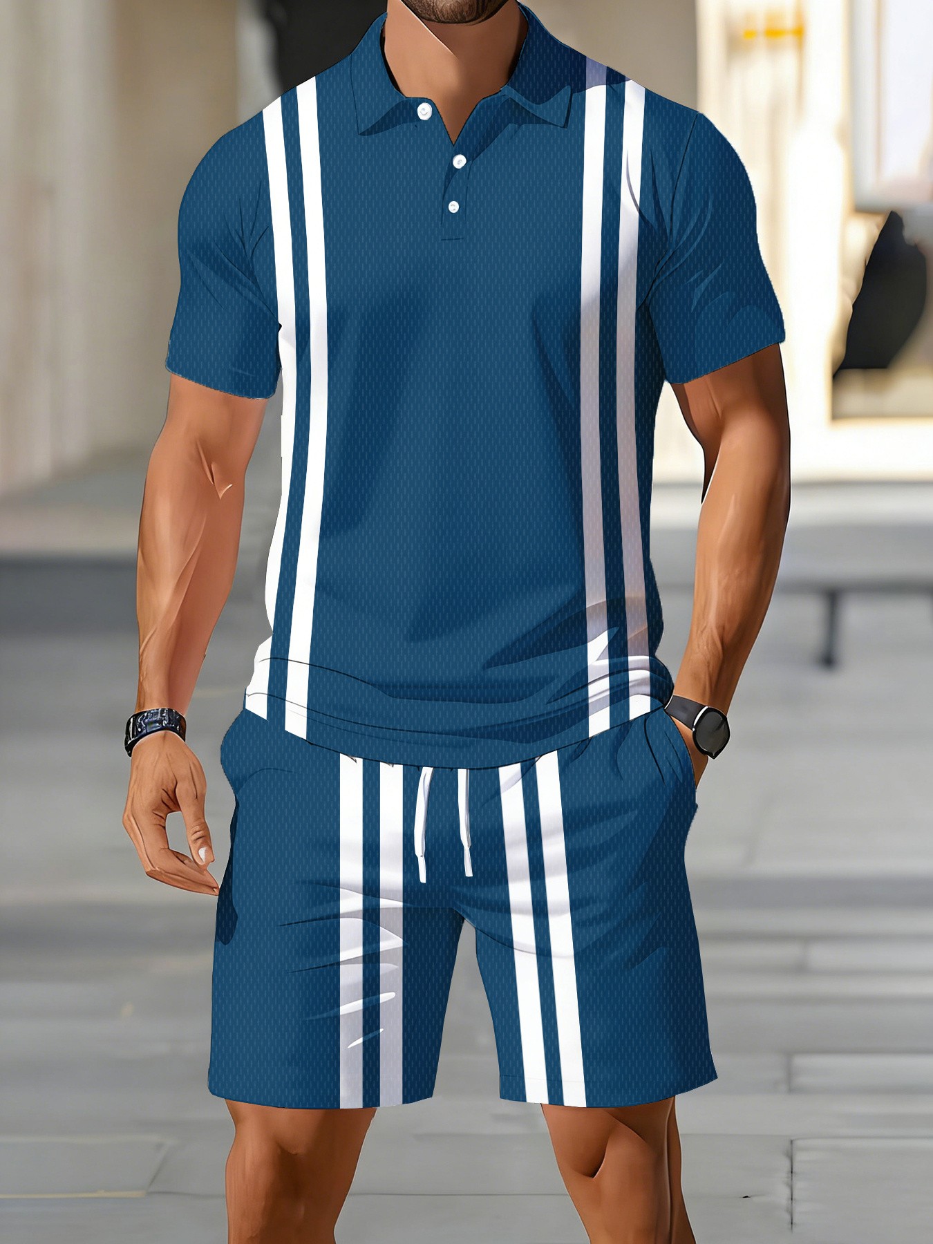 Set Kaos Polo Lengan Pendek Pr - Street Fashion American ulasan dan harga