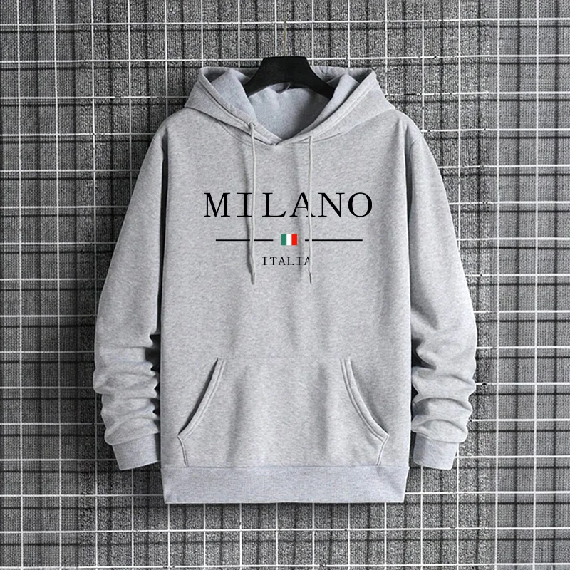 Hoodie Pria Fashion Milan Ital - Street Fashion Of Milan ulasan dan harga