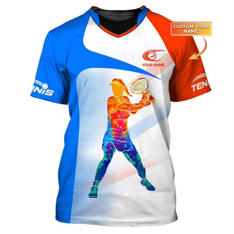 Kaus Grafis Bola Tenis Nama Ku - Street Fashion Name ulasan dan harga
