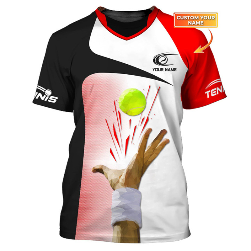 Kaus Grafis Bola Tenis Nama Ku - Street Fashion Name ulasan dan harga